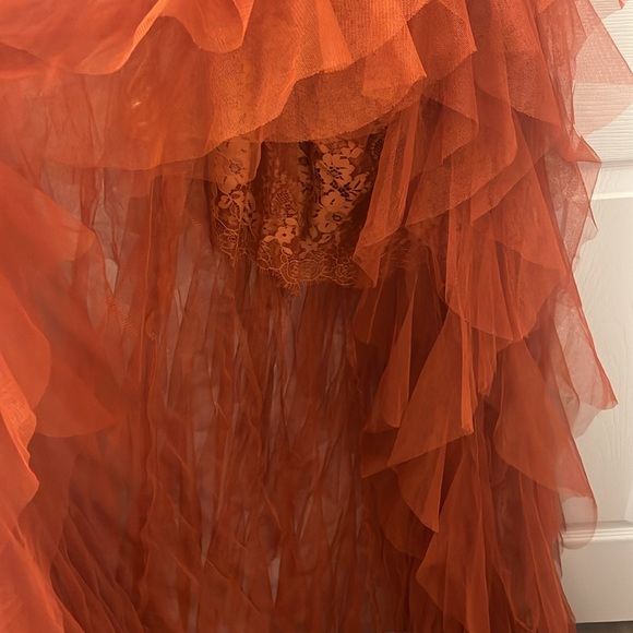 X Revolve Bustier Gown in Rust- For Love and Lemons - Picture 4 of 4